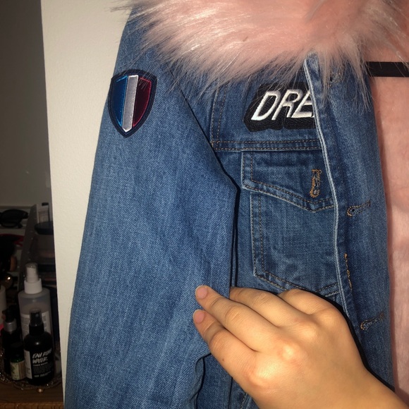 Bagatelle Denim Trucker Jacket w Fur (removable) - Picture 5 of 7